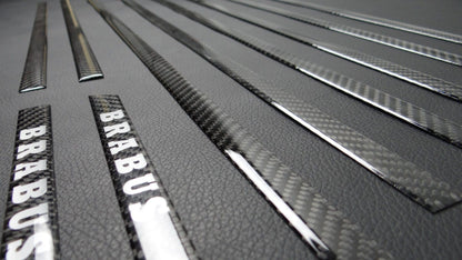 Mercedes-Benz W463 G-Wagon Carbon Fiber Side Molding Inserts + Exterior Door Handle Covers Set