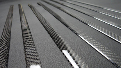 Mercedes-Benz W463 G-Wagon Carbon Fiber Side Molding Inserts + Exterior Door Handle Covers Set