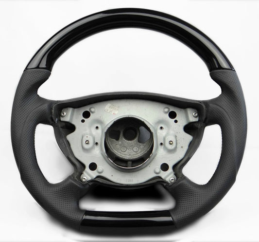 Mercedes-Benz G CLK E CLS Class W209 W211 W219 W463 Steering Wheel Piano Black Leather