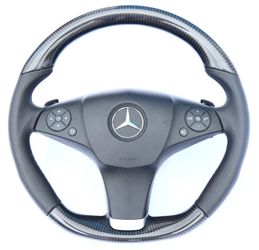 Mercedes-Benz E-Class W207 W212 Steering Wheel Carbon Leather