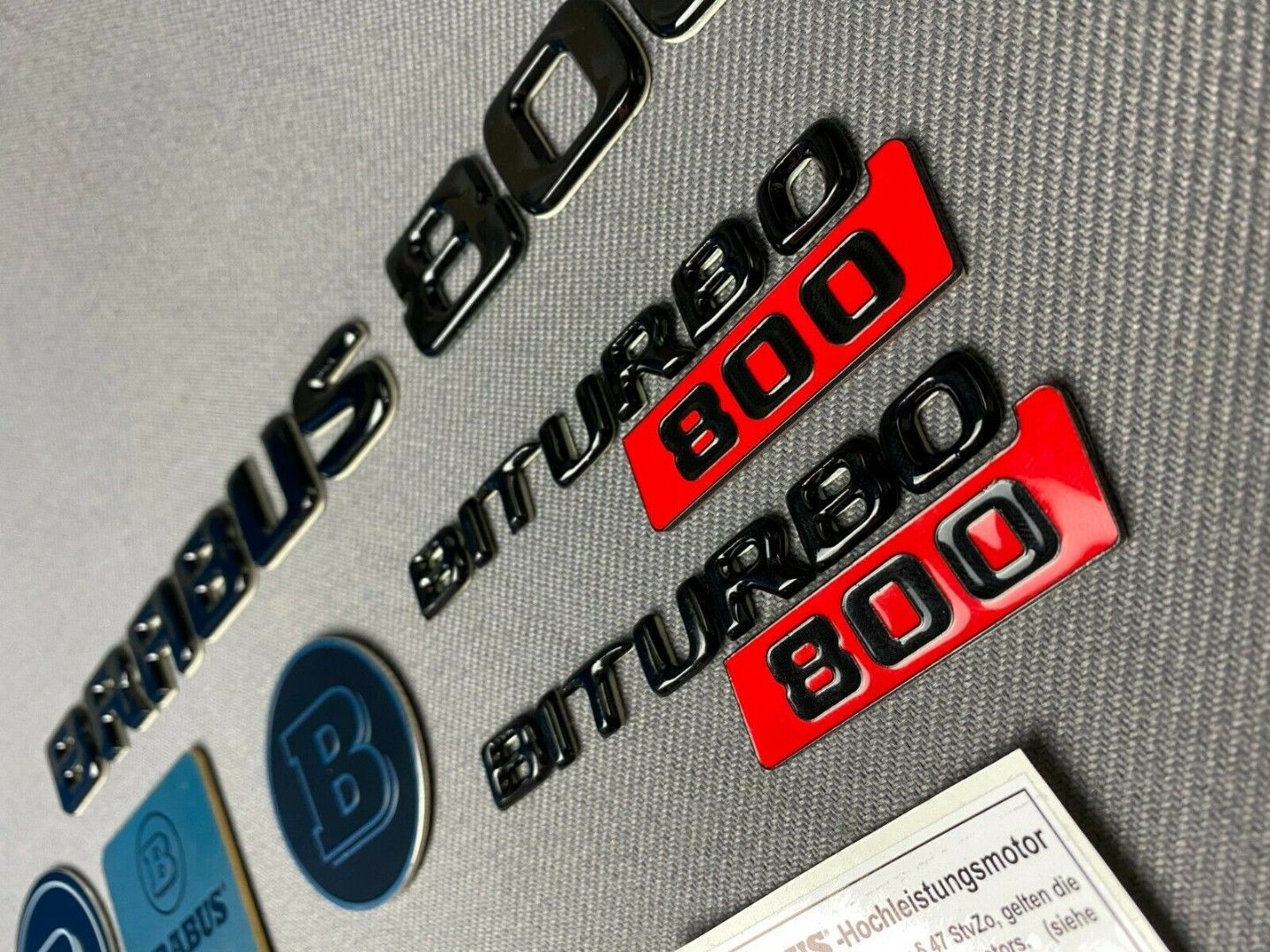 Mercedes G GT S E C Brabus 800 Style Badges Stickers Emblems Logo 36 pcs Set