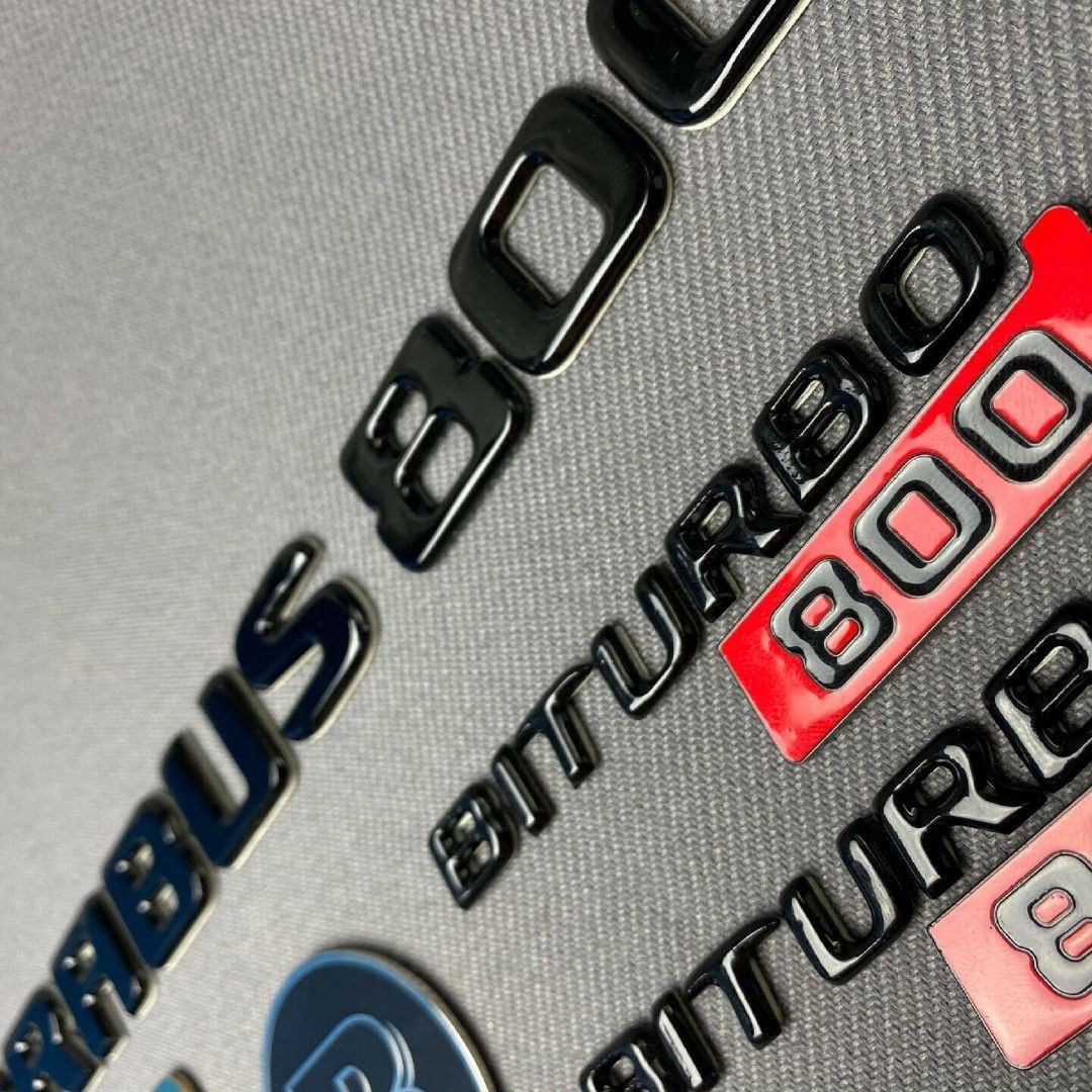 Mercedes G GT S E C Brabus 800 Style Badges Stickers Emblems Logo 36 pcs Set