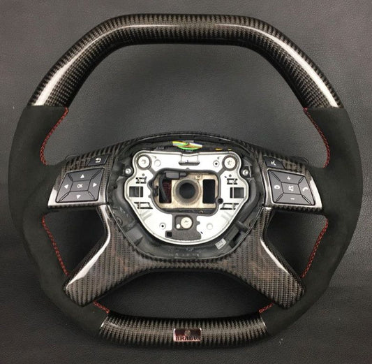 Mercedes-Benz ML GL GLS GLE G W463 W212 E Brabus Steering Wheel Carbon Alcantara