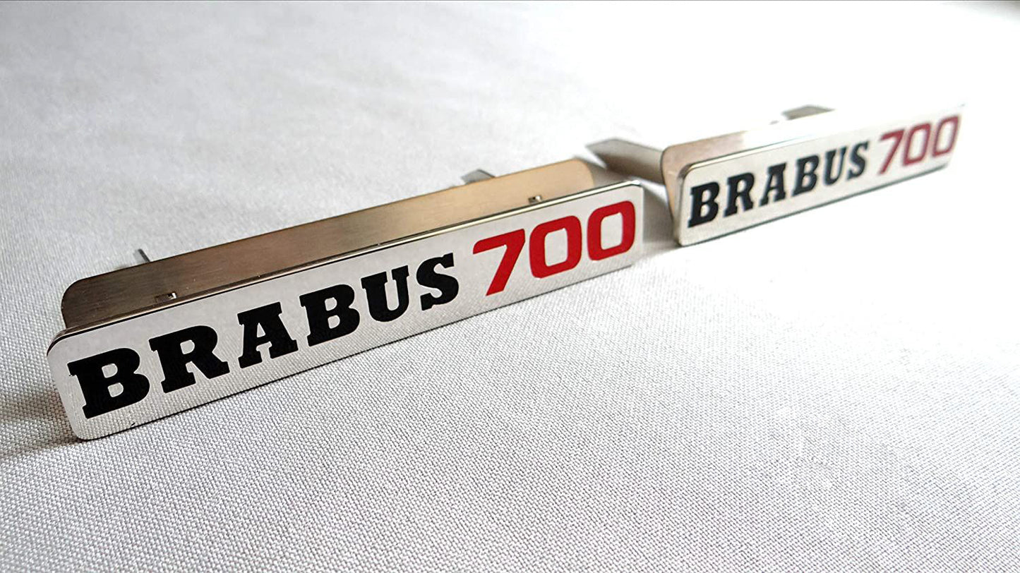 Metal Floor Mats Emblem Brabus 700 Style Badge for Mercedes-Benz W463 G-Class 2pcs