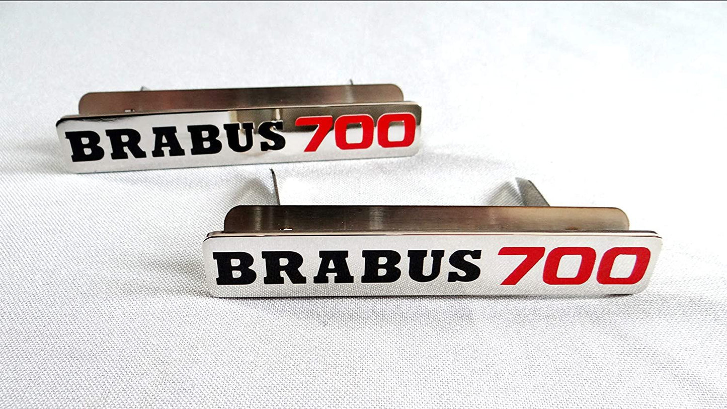 Metal Floor Mats Emblem Brabus 700 Style Badge for Mercedes-Benz W463 G-Class 2pcs