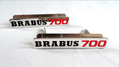 Metal Floor Mats Emblem Brabus 700 Style Badge for Mercedes-Benz W463 G-Class 2pcs