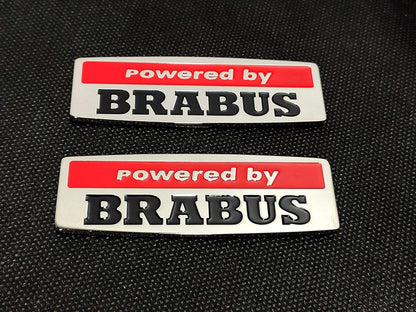 Powered by Brabus Fender Emblem Metal Badge Sticker Logo for Mercedes-Benz W463 G-Class