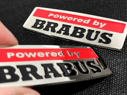 Powered by Brabus Fender Emblem Metal Badge Sticker Logo for Mercedes-Benz W463 G-Class