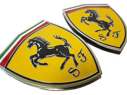 Ferrari Stainless Steel Emblems Floor Mat Logo Badges for Ferrari Car