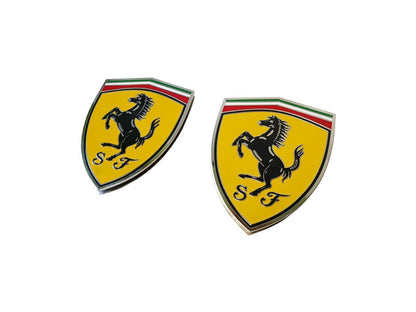 Ferrari Stainless Steel Emblems Floor Mat Logo Badges for Ferrari Car