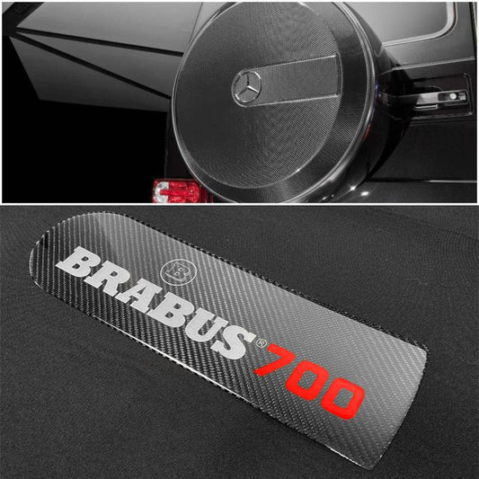 Carbon Fiber Rear Spare Tire Cover Emblem Insertion for Mercedes-Benz W463 G-Class G Wagon