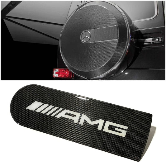 Carbon Fiber Rear Spare Tire Cover Badge Emblem Logo AMG Style for Mercedes-Benz W463 G-Class G Wagon
