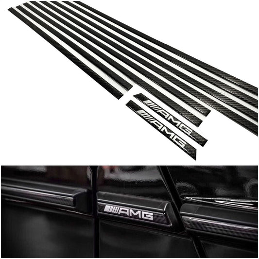 Carbon Fiber Side Moldings Insertions Set AMG Brabus Style for Mercedes-Benz W463 G-Class G Wagon