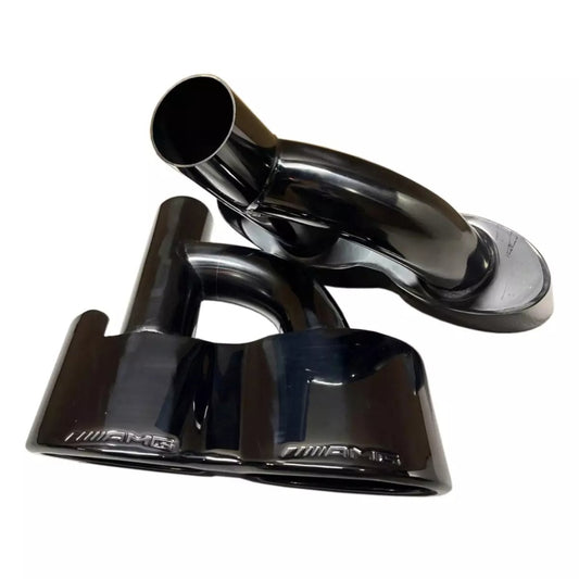 AMG Exhaust Pipe Tips Black for S-Class W221 Mercedes-Benz