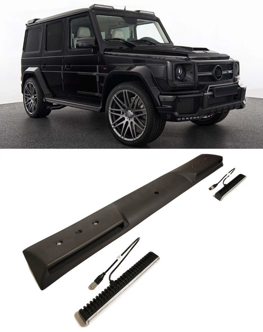 Fiberglass Front Brabus Style Roof Spoiler with LEDs for Mercedes-Benz W463 G-Class G Wagon