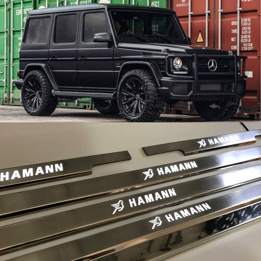Mercedes-Benz W463 G-Class G Wagon Hamann Style Stainless Steel LED Door Sills Set 5 pcs