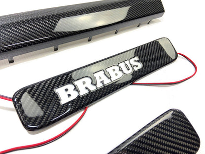 Mercedes Brabus W463A W464 G Wagon Carbon Door Sills LED Illuminated 5 pcs